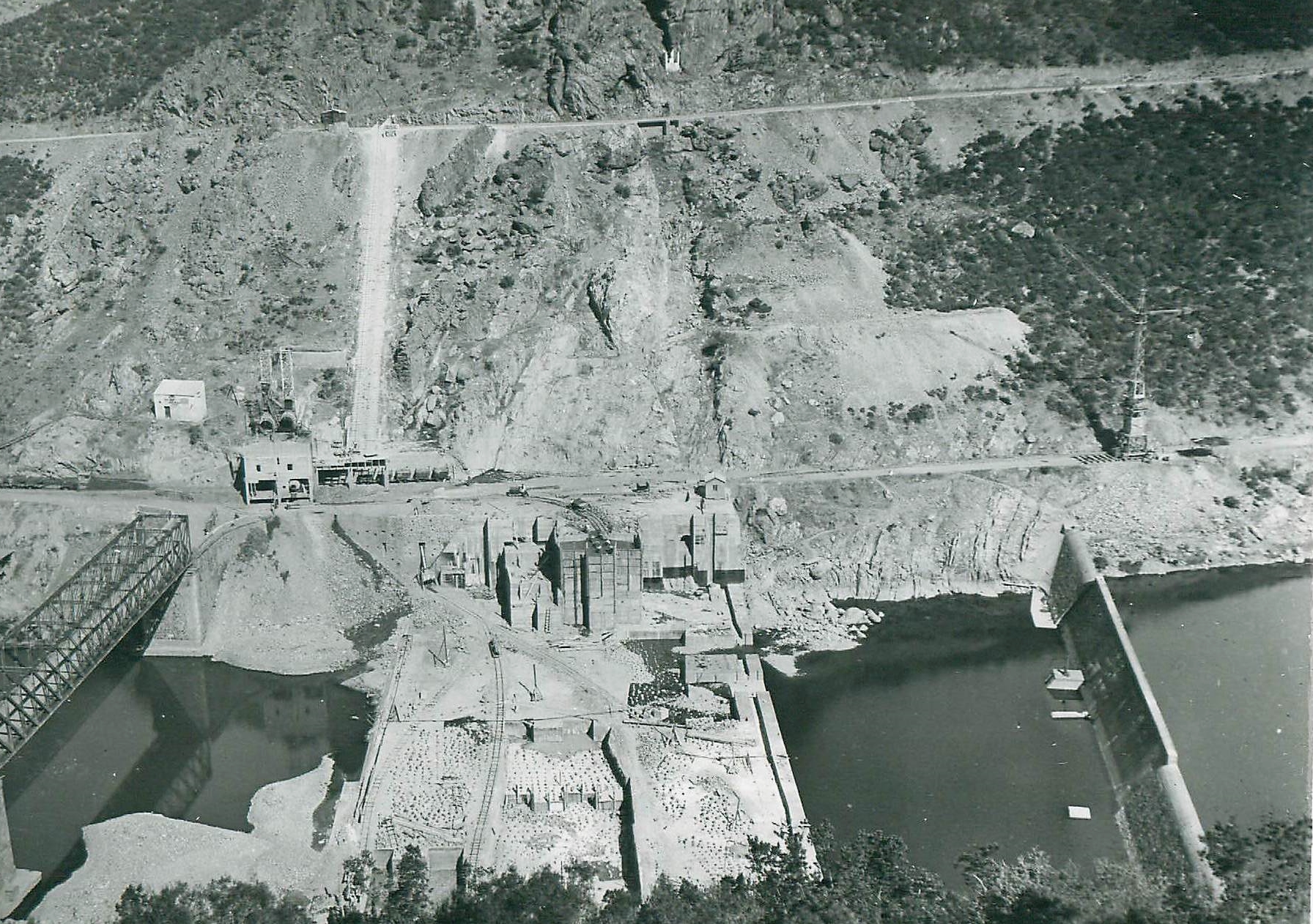 Construcción de la Presa Cijara. Años 48-52