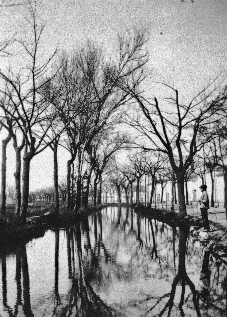Río Azuer a su paso por Manzanares. 1896