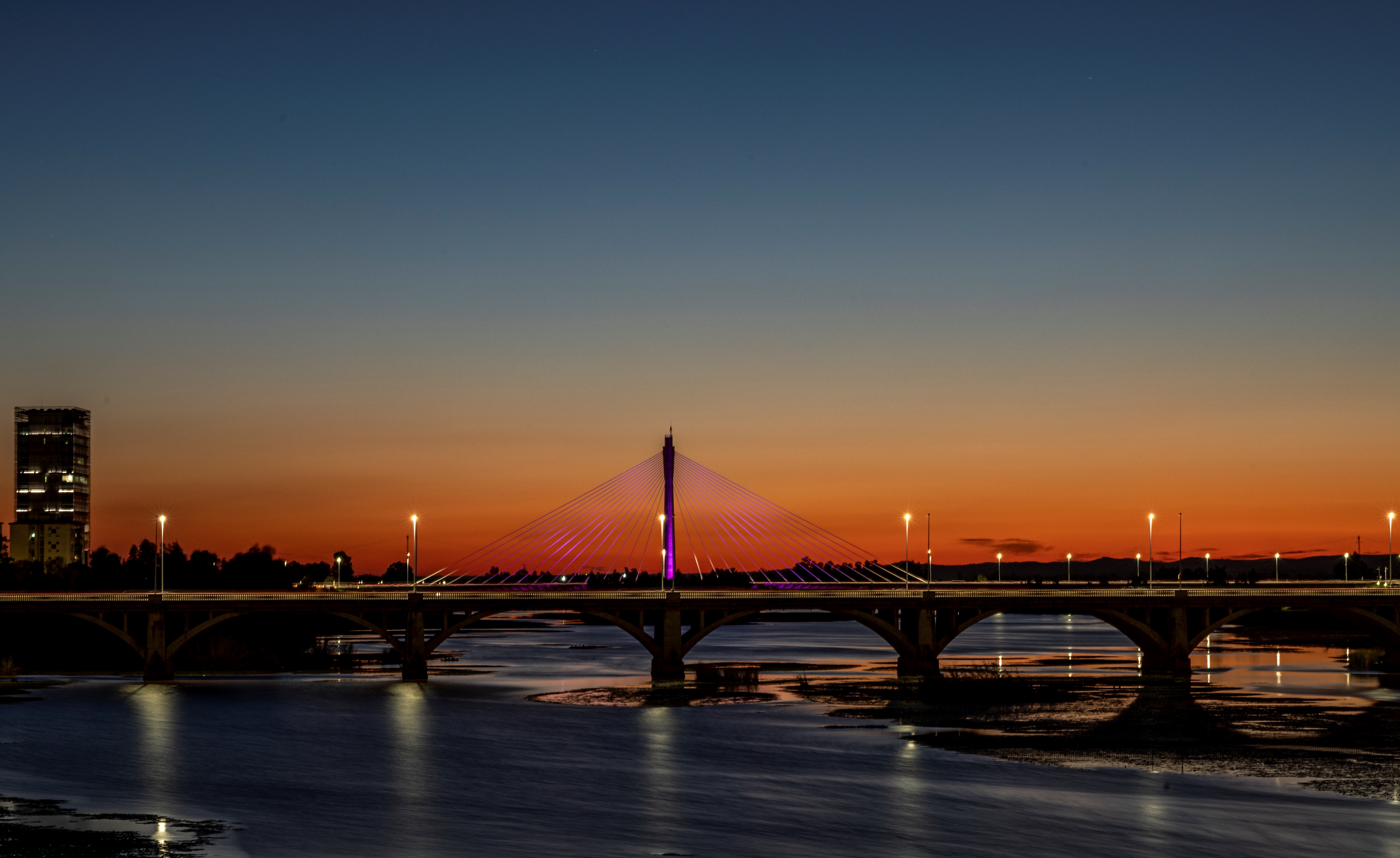 Atardecer Río Guadiana. 2021