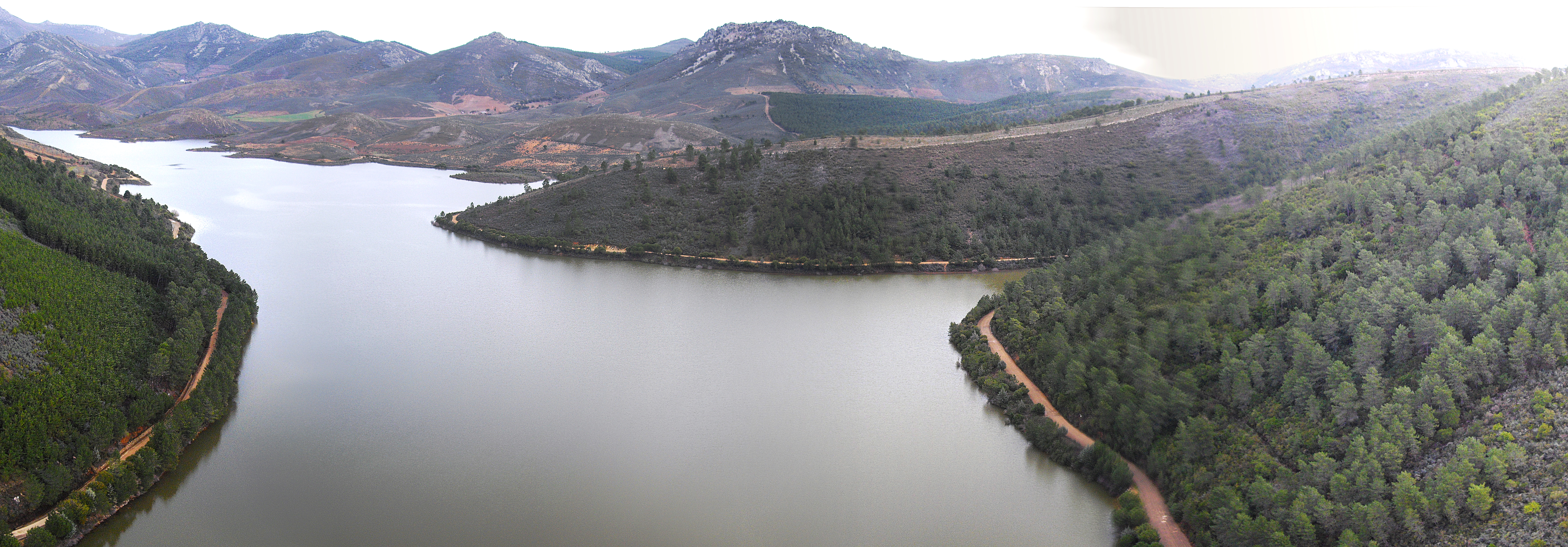 Vista aérea Embalse Cancho del Fresno. 2010