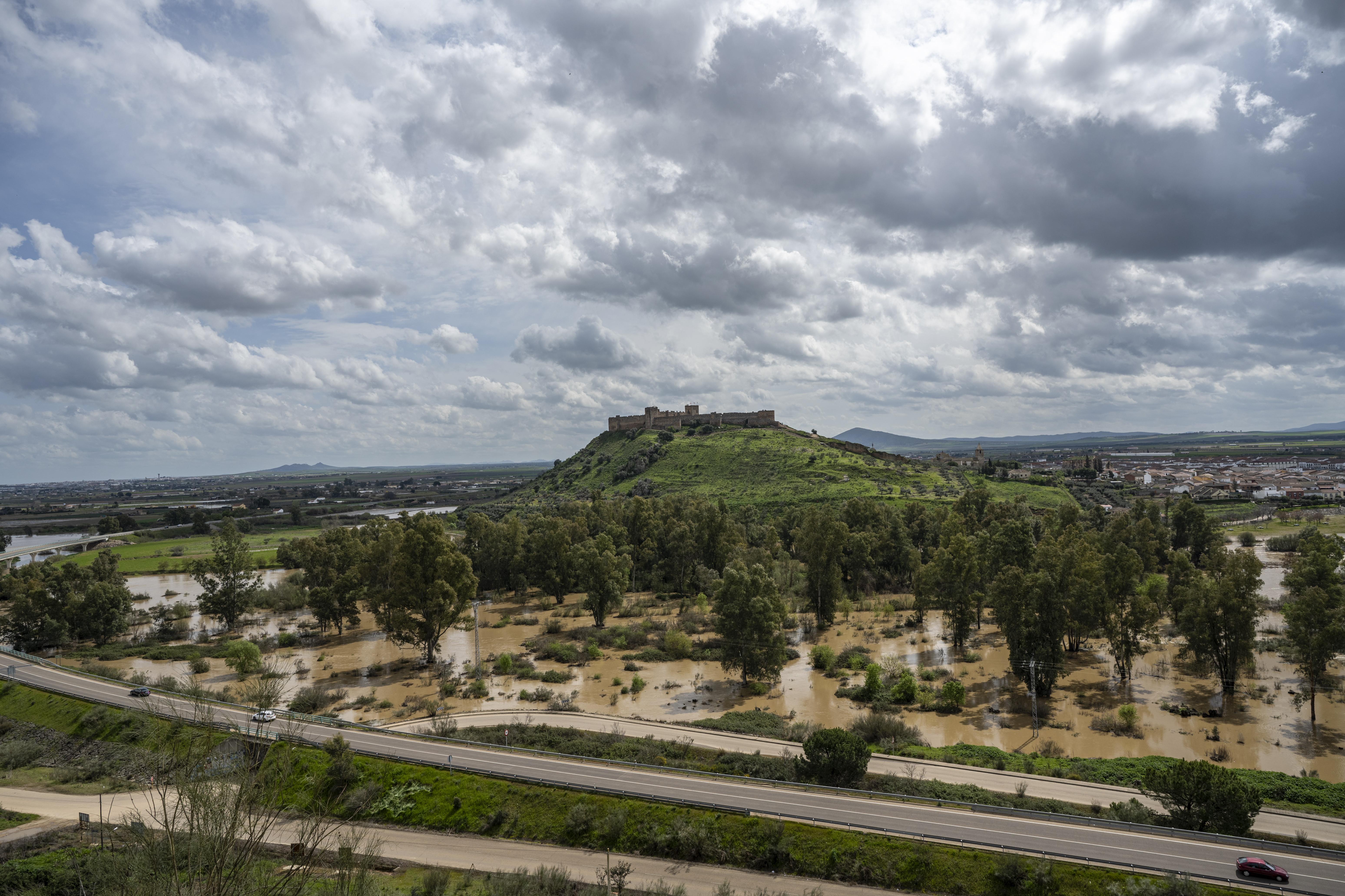 Borrasca Laurence, Río Guadiana Medellín. 2025.