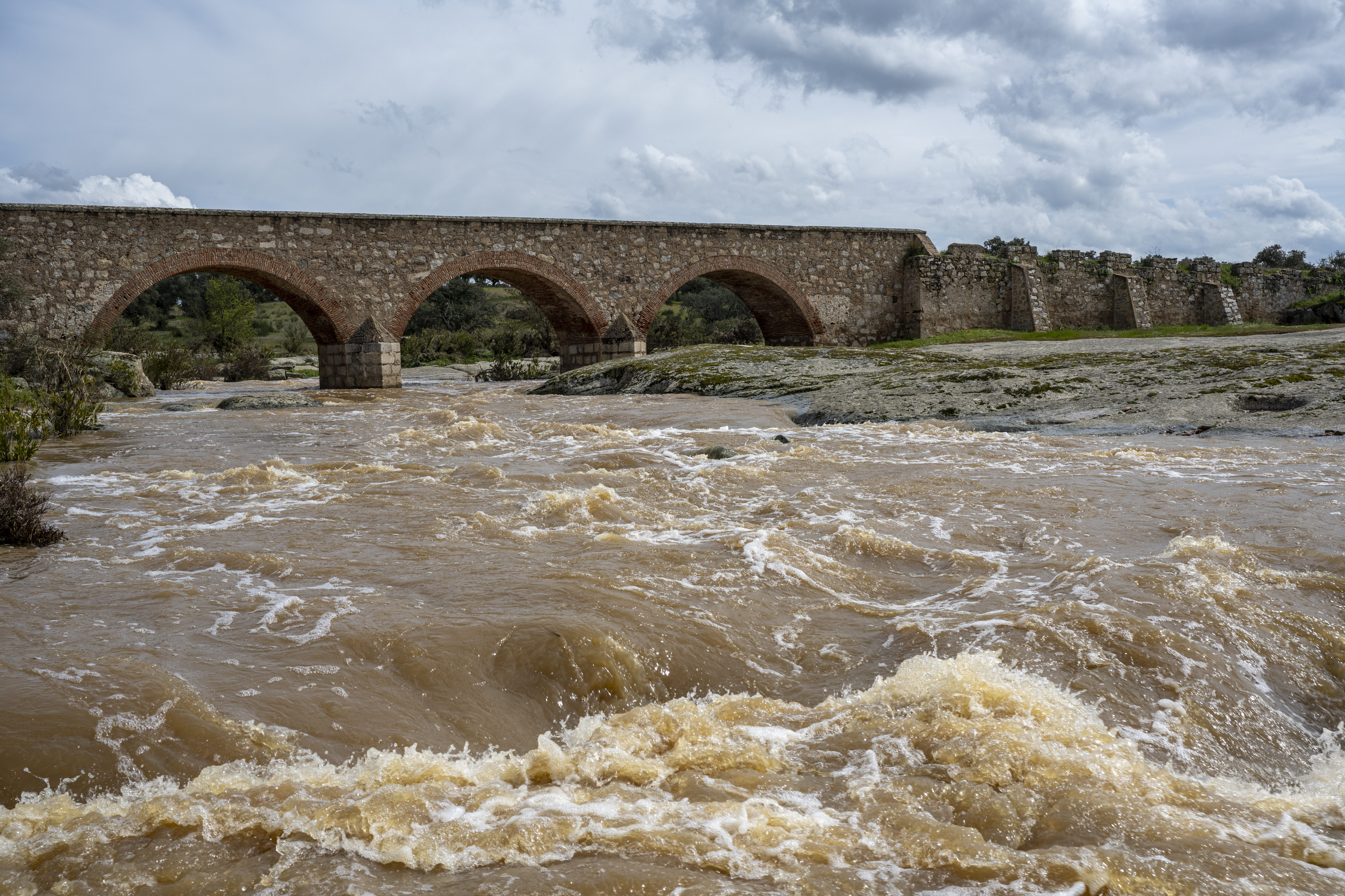 Borrasca Laurence, Río Ortiga Puente La Pared. 2025.