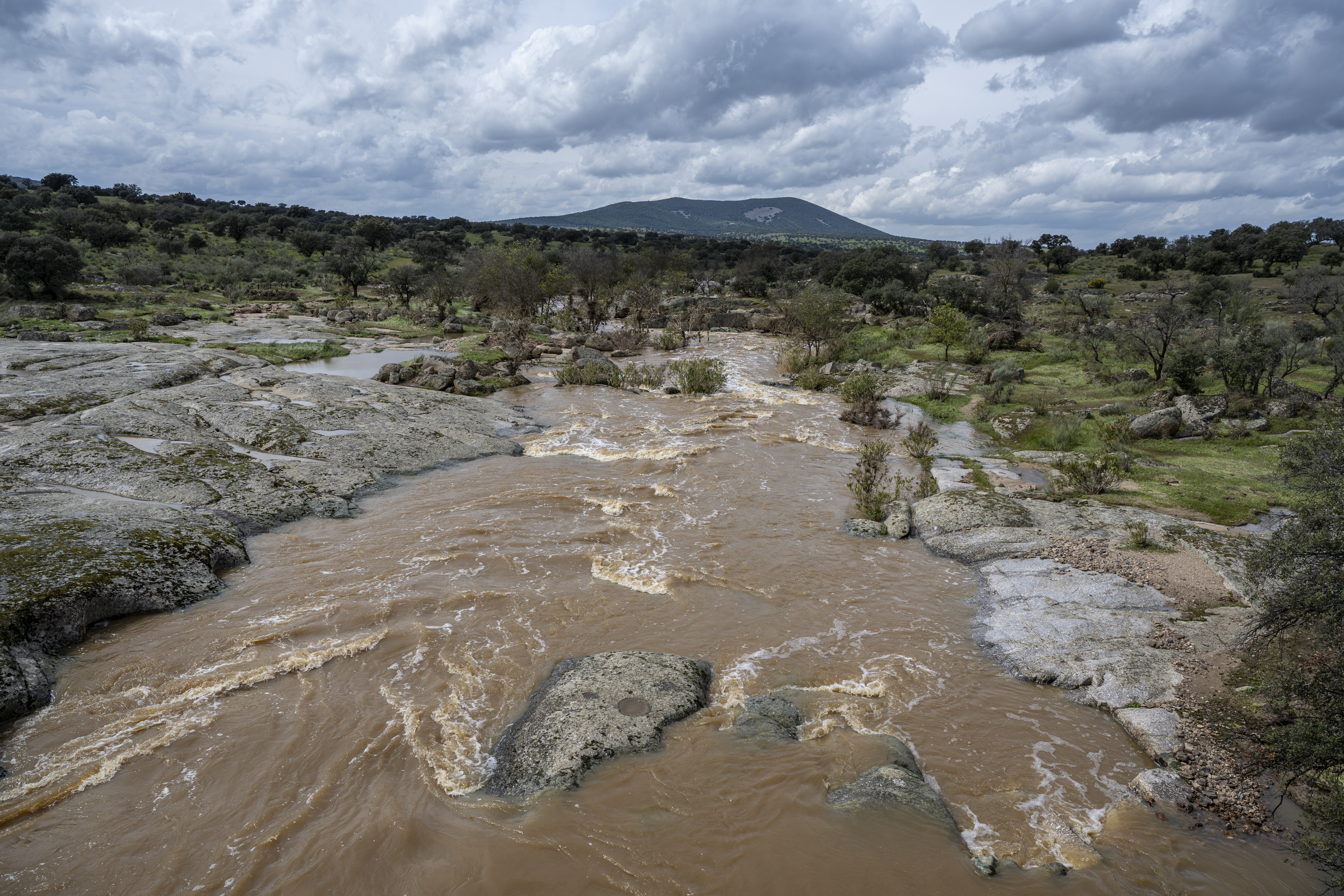 Borrasca Laurence, Río Ortiga Puente La Pared. 2025.