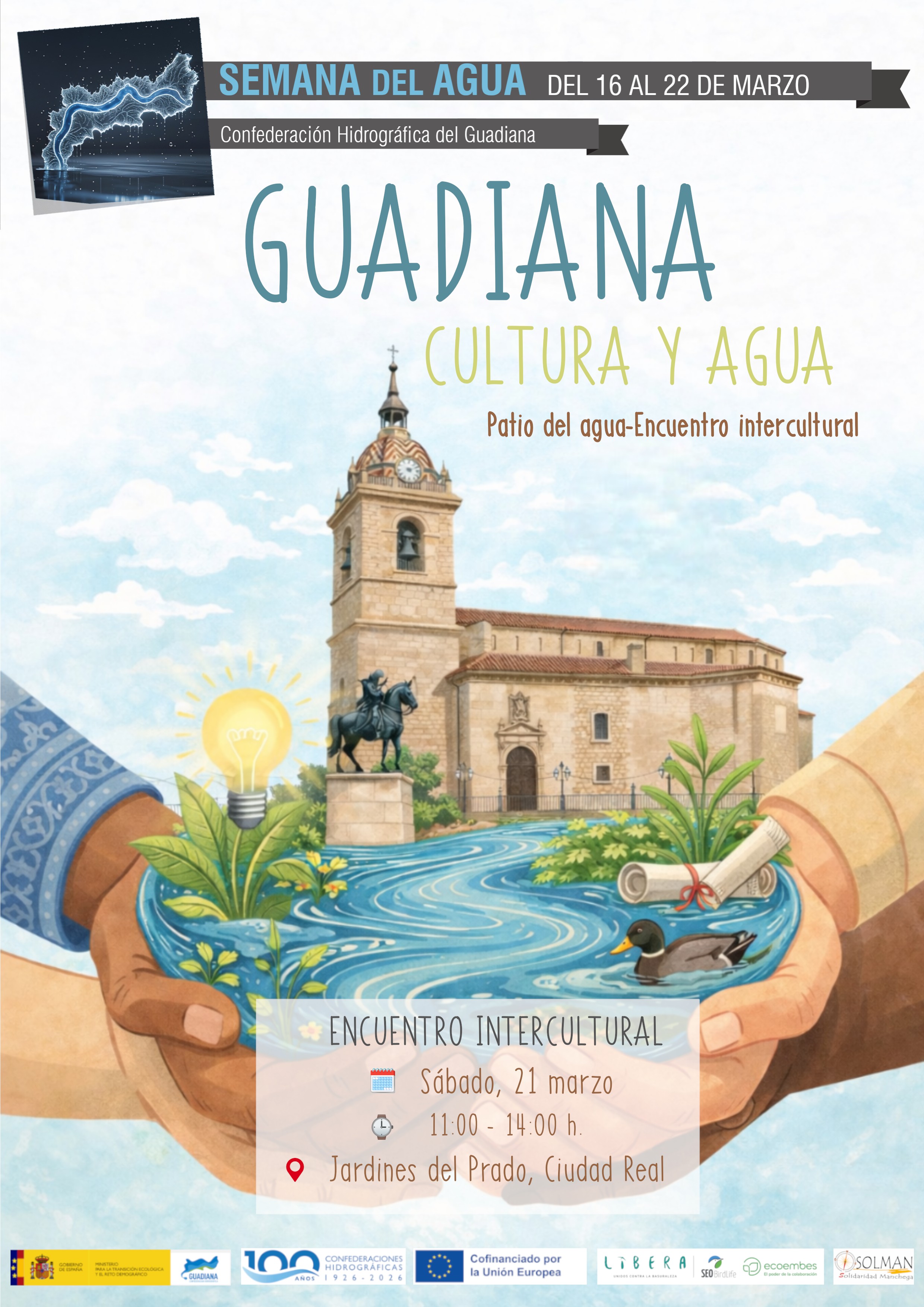 Cartel encuentro intercultural con Solman