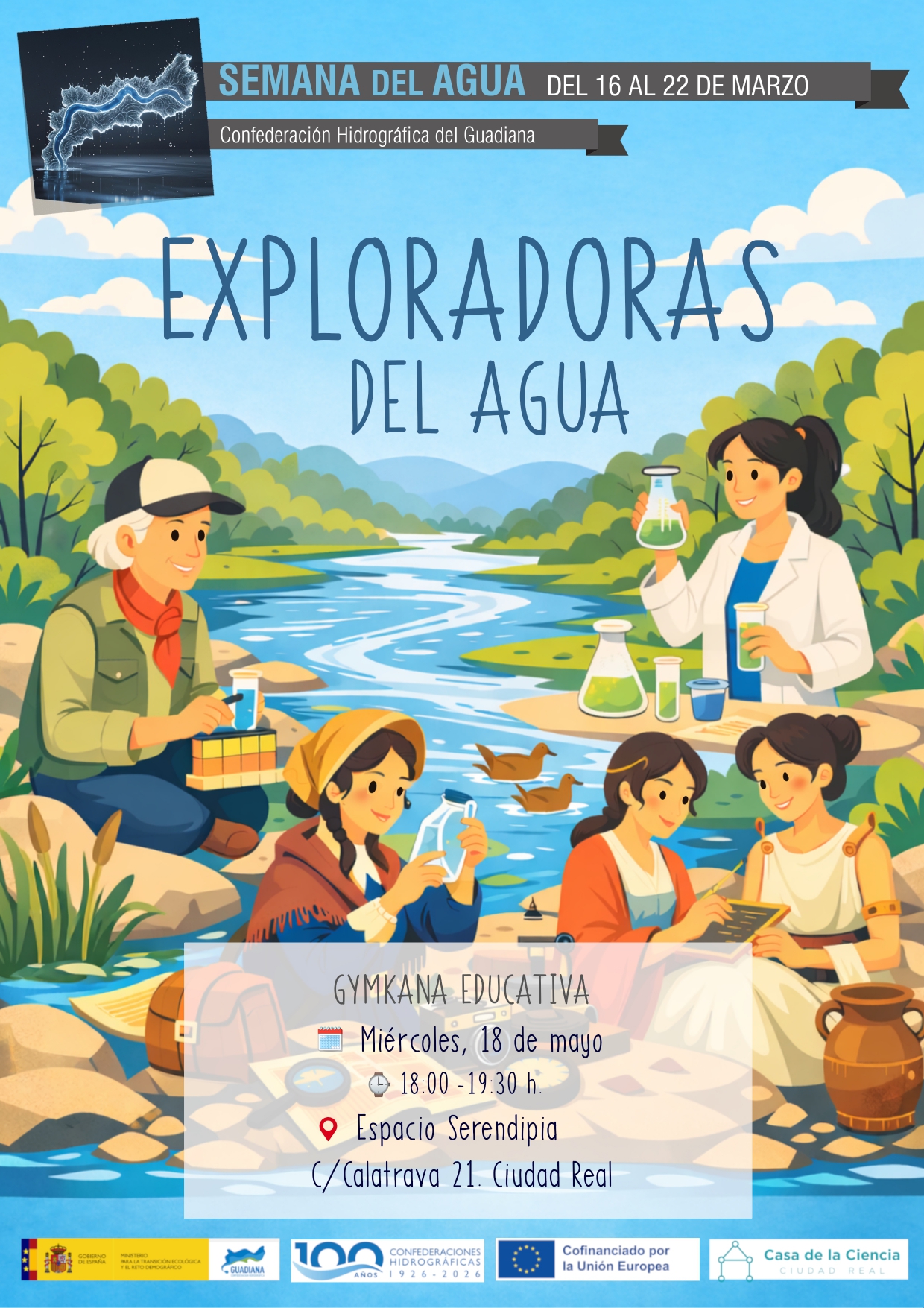 Cartel Exploradoras del Agua
