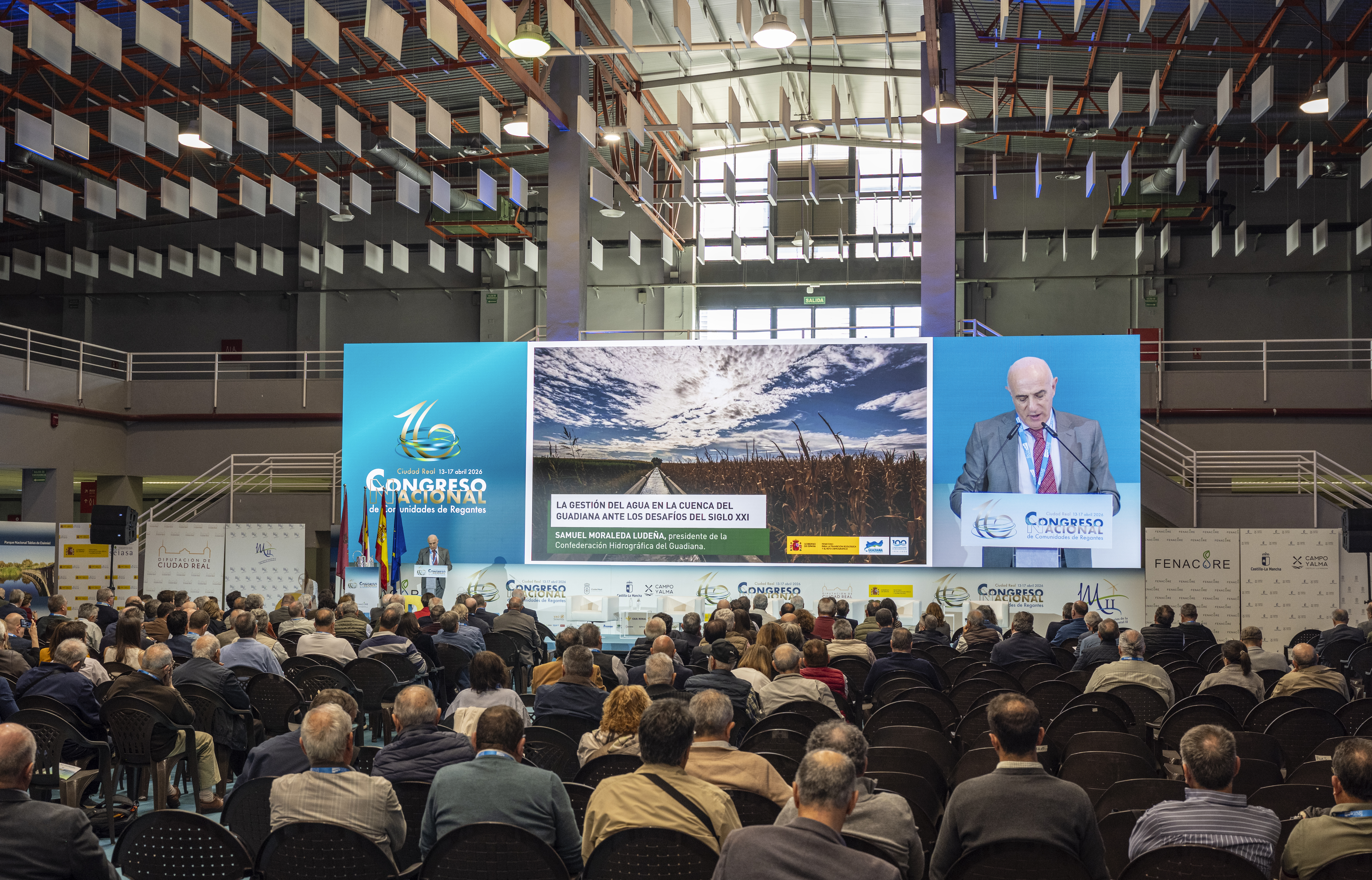 Samuel Moraleda, en el XVI Congreso Nacional de Regantes. Abril 2026 