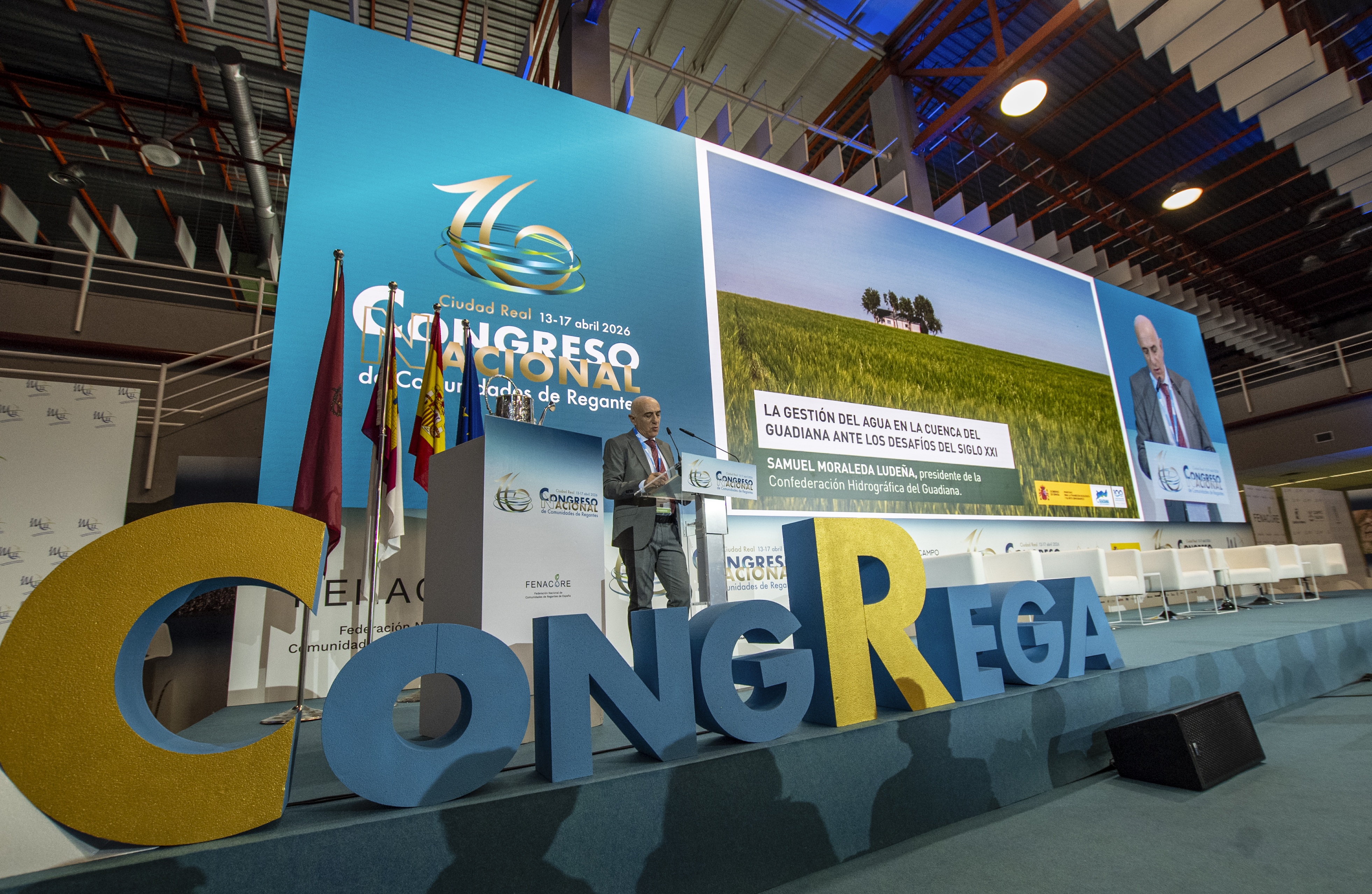 Samuel Moraleda, en el XVI Congreso Nacional de Regantes. Abril 2026