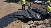 Trabajos en el arroyo Albarregas