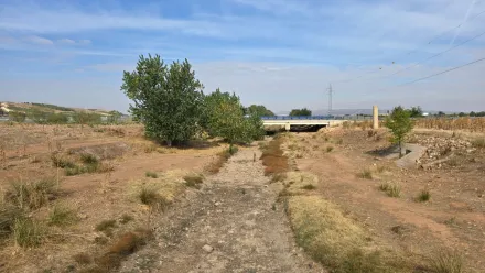 Primera fase de las obras en el arroyo de La Veguilla, en Valdepeñas