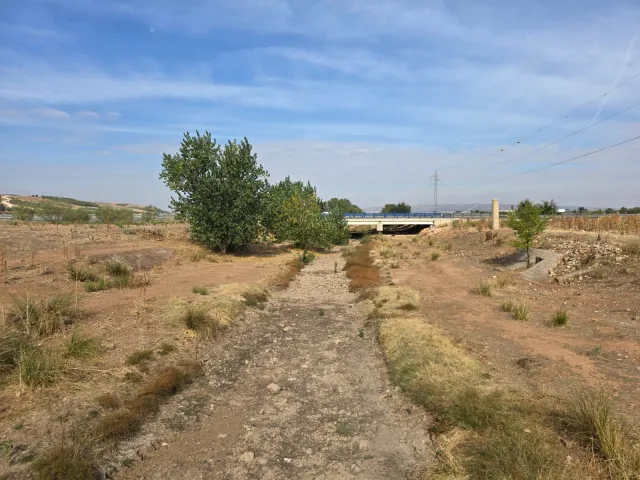 Primera fase de las obras en el arroyo de La Veguilla, en Valdepeñas