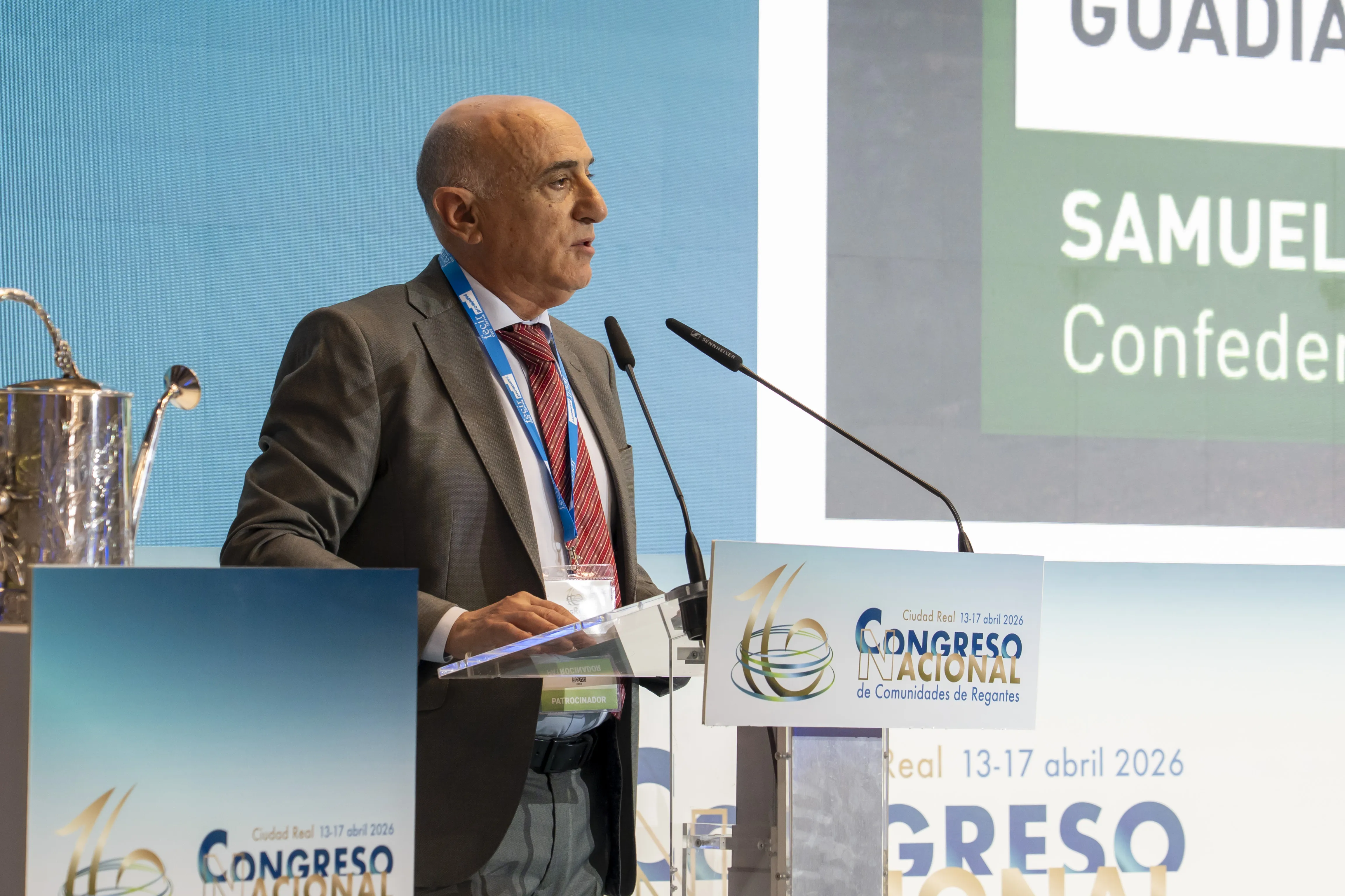 Samuel Moraleda Ludeña, en el XVI Congreso Nacional de Regantes