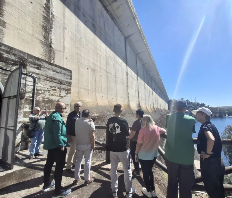 Visita a la presa de La Serena