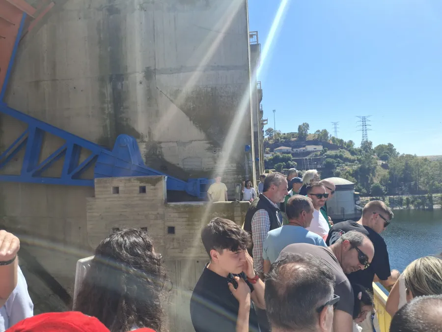 Visita a la presa de La Serena