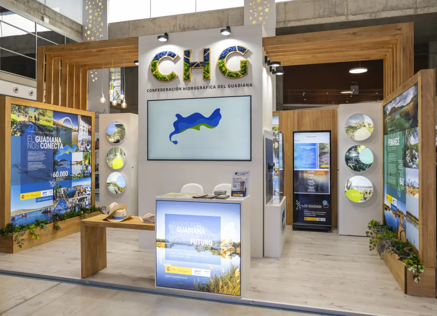 Estand de la CHG en el XVI Congreso Nacional de Regantes