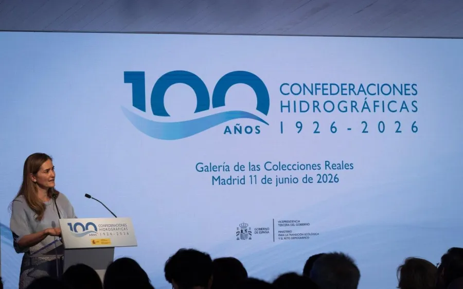 La ministra Sara Aagesen, en la gala del centenario de las CCHH