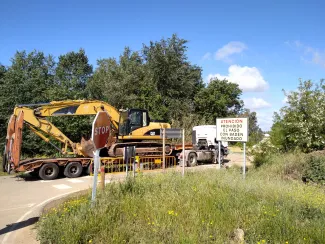 Maquinaria en badén Torremayor