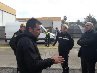 Visita trabajos UME