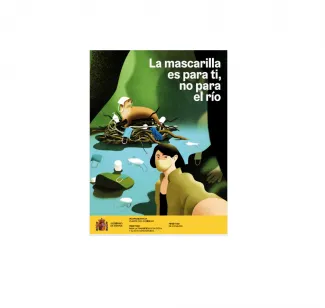 La mascarilla es para ti no para el río