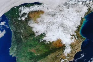 La borrasca Filomena dejó unos 5.000 hm3 de agua en España, una cifra similar al consumo urbano durante un año