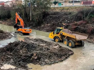 Continúan los trabajos de restauración fluvial de los ríos Guadiana y Ruecas en la cuenca central