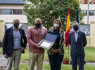 El Secretario de Estado de Medio Ambiente destaca la labor de los equipos de trabajo en el control del camalote en el Guadiana