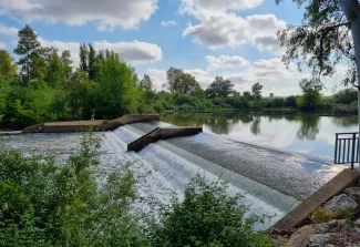 La Confederación Hidrográfica del Guadiana finaliza las actuaciones en el azud de la Fábrica de la Luz
