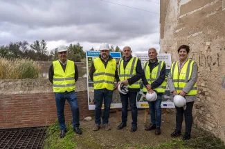 Visita a las obras