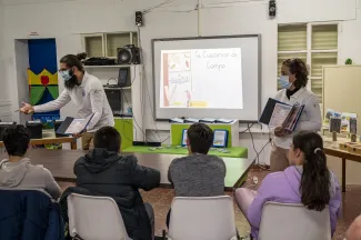 Curioseando Guadiana, visita el Centro de Educación Especial Los Ángeles de Gévora en el Día Mundial de la Educación Ambiental