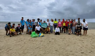 Actividad en la Playa San Bruno de Ayamonte