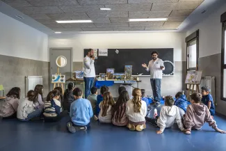 Taller escolar en el CEIP San Isidro de Daimiel