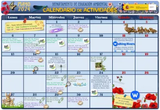 Programa actividades Educación Ambiental 2024 mayo 2024