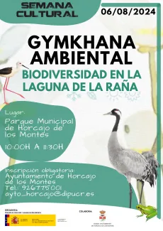 Cartel gymkhana ambiental Horcajo de los Montes CLM
