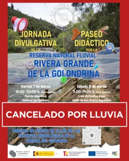 Cancelación de las actividades de la CHG en el XI Festival de Caminhadas de Alcoutim e Sanlúcar de Guadiana
