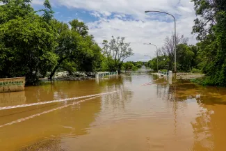 Imagen de archivo de zonas inundables.