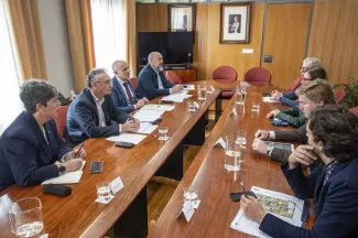 Reunión de la Comisión de Seguimiento del Protocolo para la erradicación del nenúfar mejicano en Badajoz.