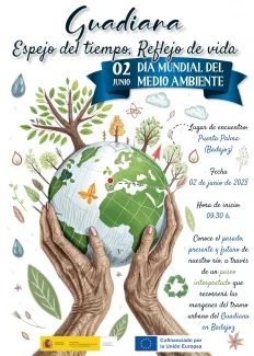 Cartel del paseo interpretativo organizado por el Día Mundial del Medio Ambiente 2025.