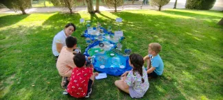 Taller de la CHG en la jornada 'Ciencia en la Calle'.