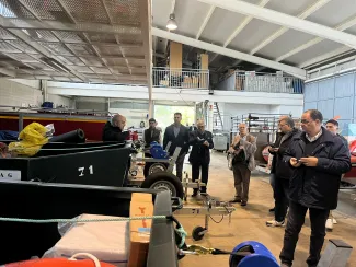 Visita realizada esta mañana por los representantes de la empresa pública medioambiental egipcia EnviroCare