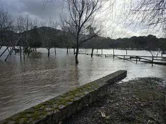 El río Bullaque a su paso por Luciana, hoy