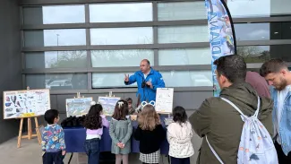 Uno de los talleres ambientales en familia realizados en Badajoz