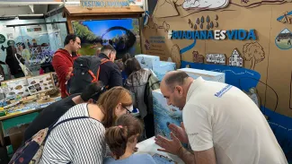 Estand de la CHG en FIO.