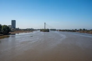 Imagen de archivo del río Guadiana a su paso por Badajoz