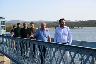 David Broceño y Samuel Moraleda visitan las nuevas tomas flotantes de Gasset